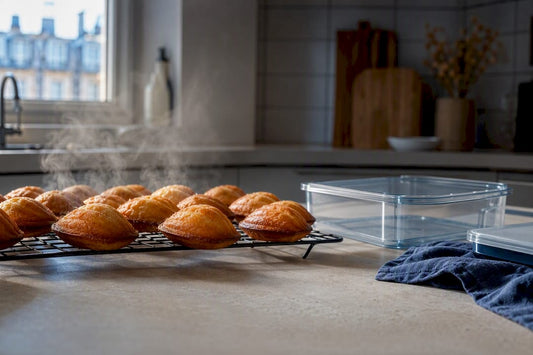 Madeleines qui refroidissent avant d'être emballées