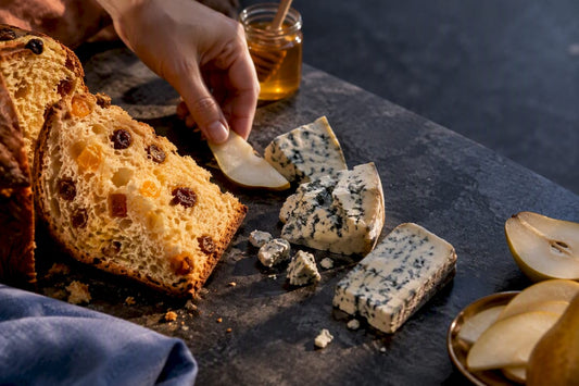 Panettone aux fromages bleus